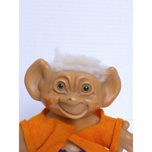 1960’s Troll Dolls Uneeda Wishnik Vintage 5.5" Cheerleader Troll and Lil Dude - Picture 5 of 15